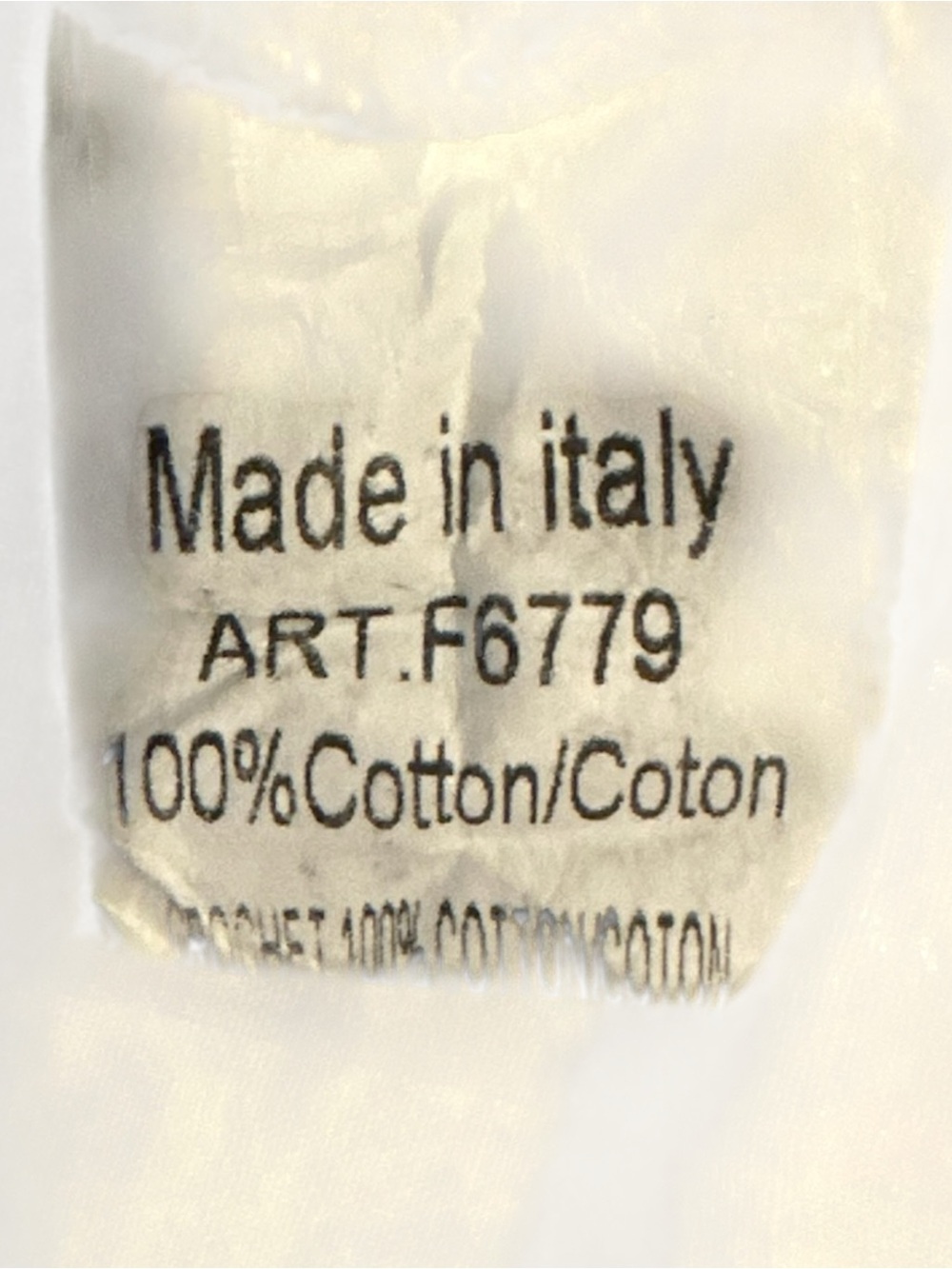 Lungo L’Arno Made in Italy White Eyelet Cotton Dress Women’s Size M - Picture 12 of 13